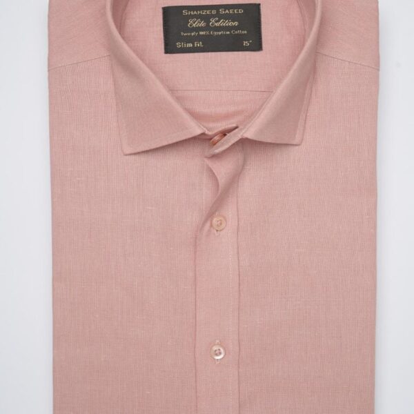 Pink Self, Elite Edition, French Collar Men’s Formal Shirt